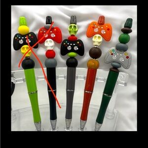 Colorful Gaming Controller  Beaded Pens for Kids• 2 Extra Ink Refills Included